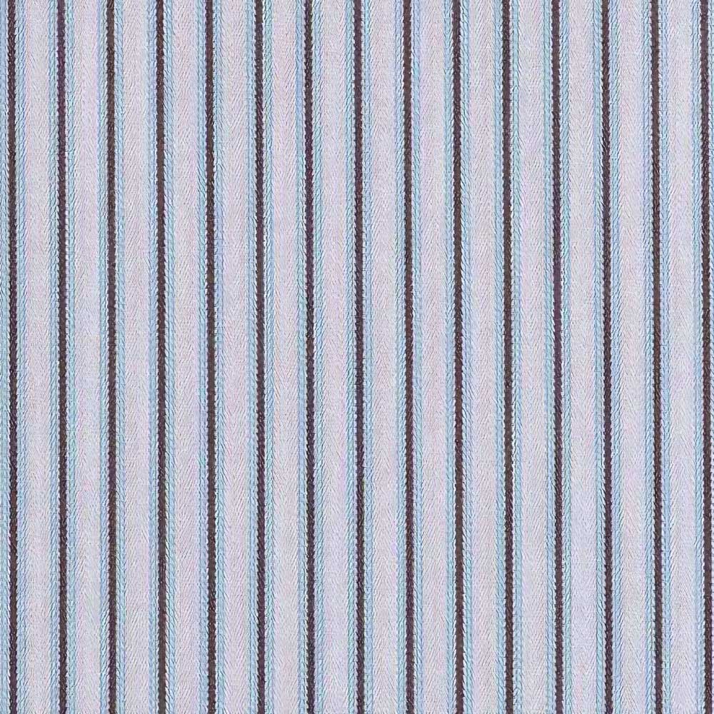 Mid-weight Organic Cotton, Ticking Aqua Brown