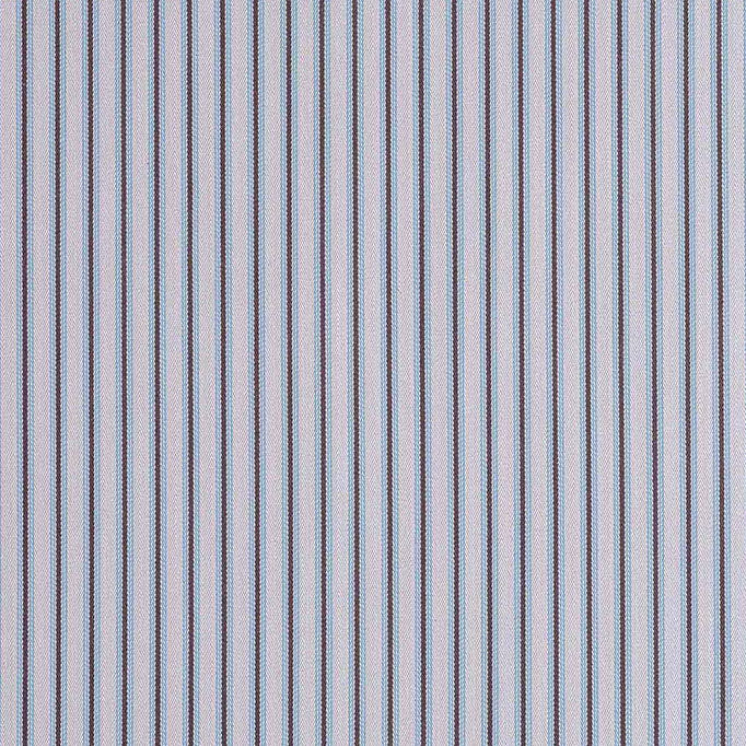 Mid-weight Organic Cotton, Ticking Aqua Brown