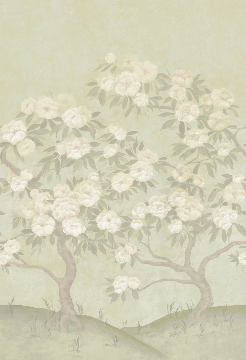 Peony Wallpaper - Hedgerow Haze