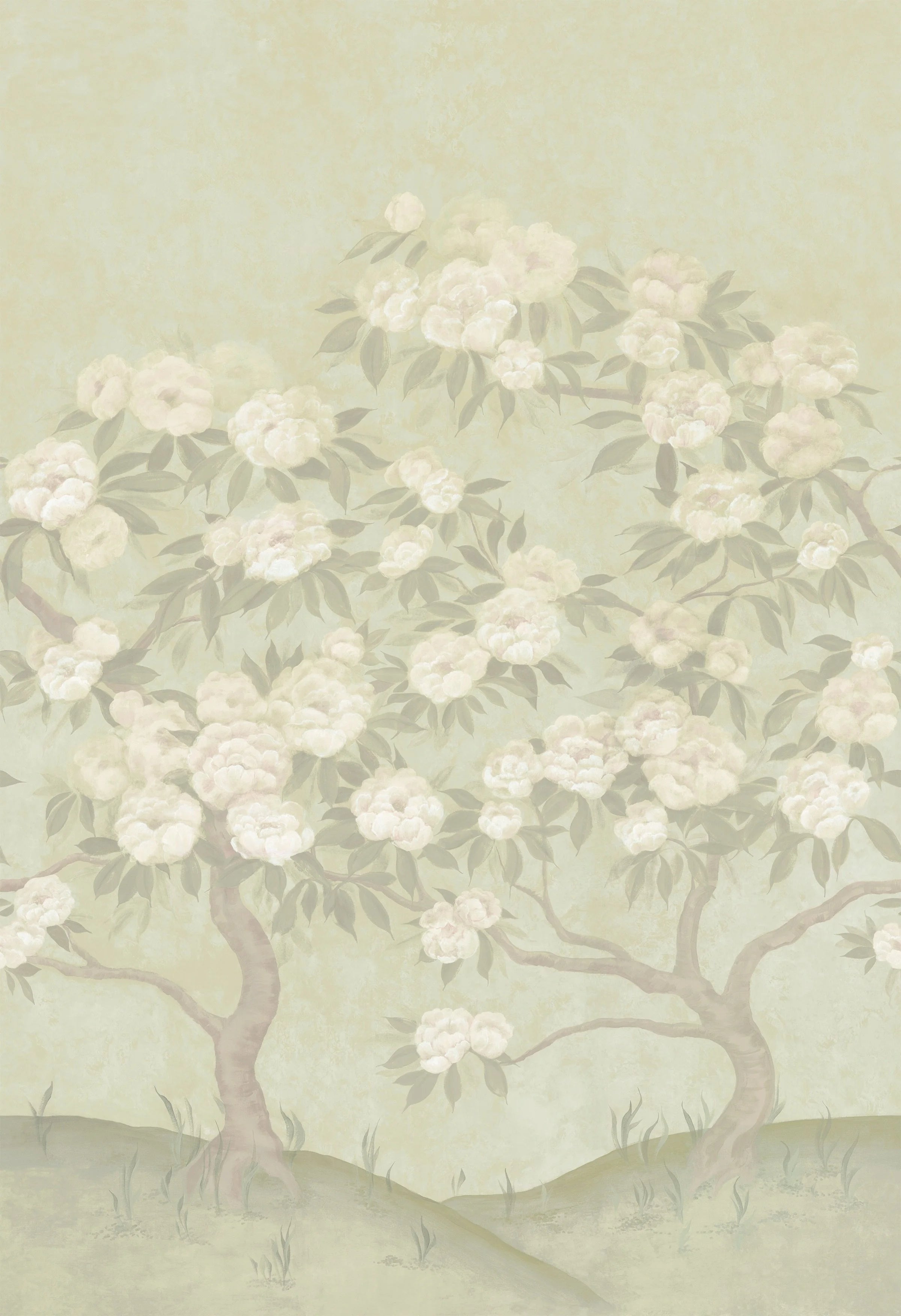 Peony Wallpaper - Hedgerow Haze
