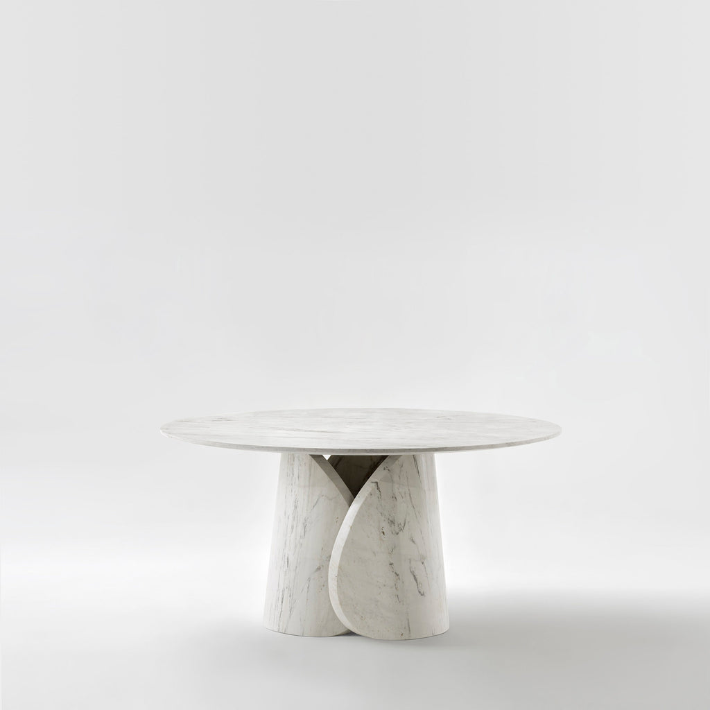 Petalo Round Table - Palissandro Argento