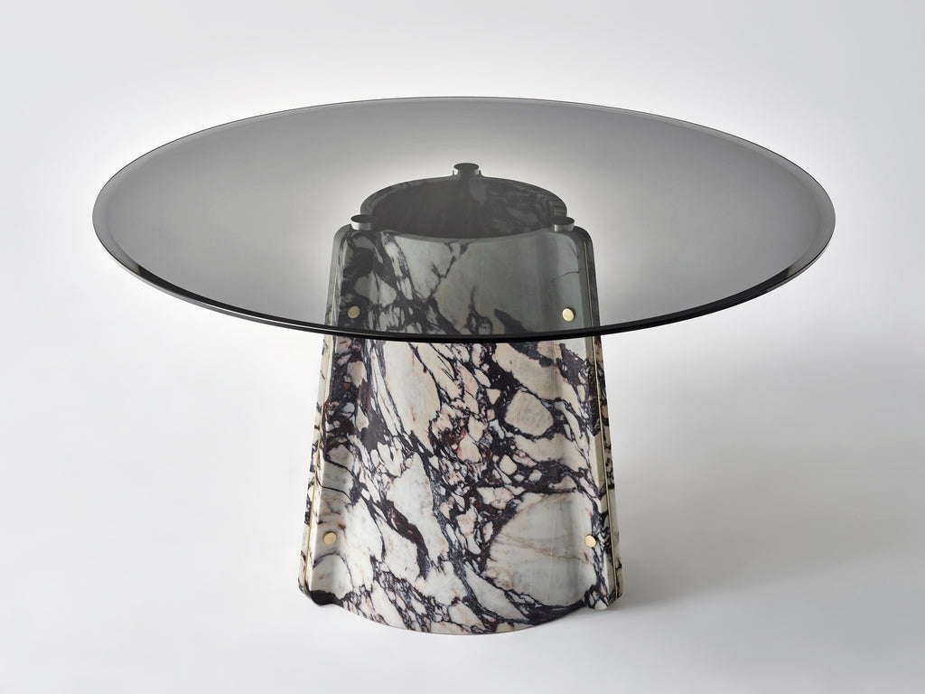 Elitra Round Table - Calacatta Viola