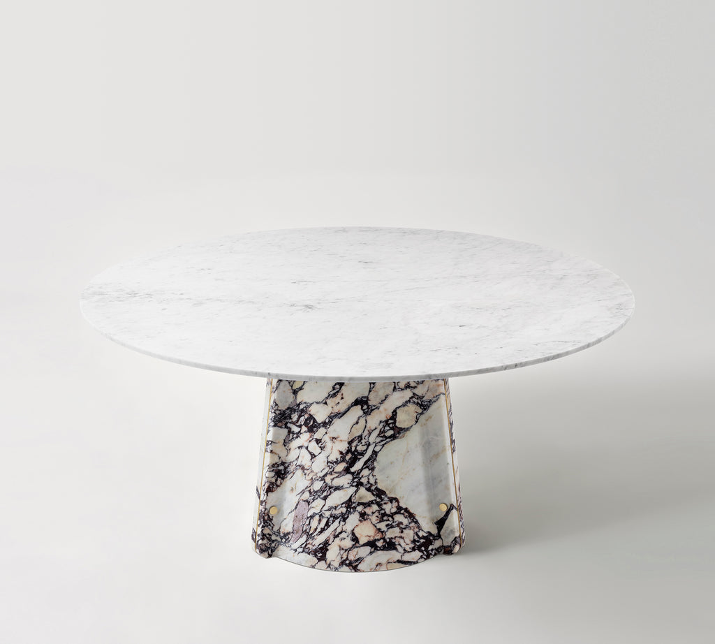 Elitra Round Table - Calacatta Viola