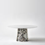 Elitra Round Table - Calacatta Viola