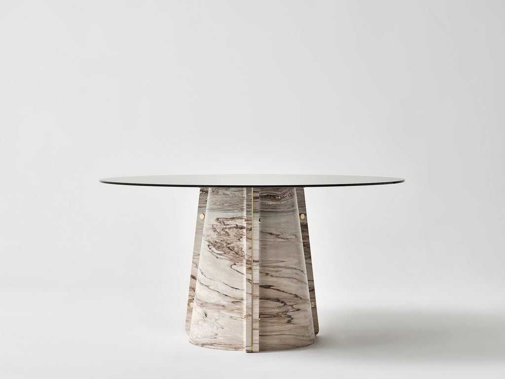 Elitra Round Table - Palissandro Brown