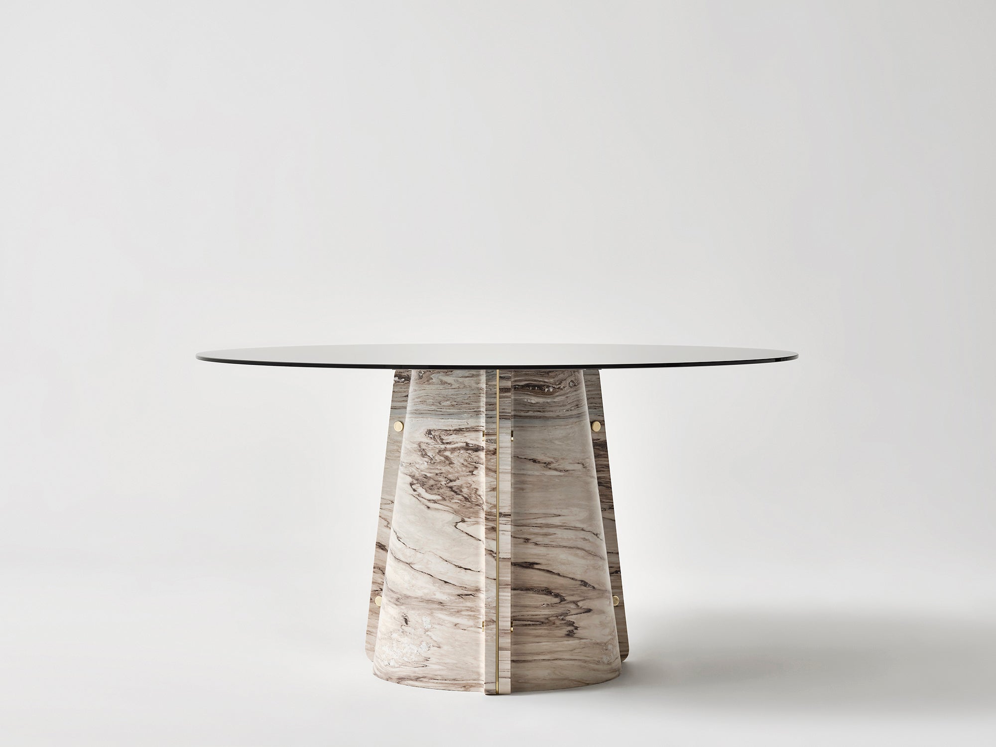 Elitra Round Table - Palissandro Brown