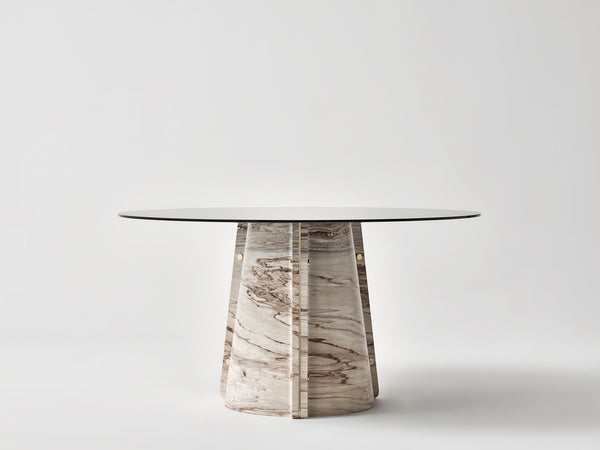 Elitra Round Table - Palissandro Brown