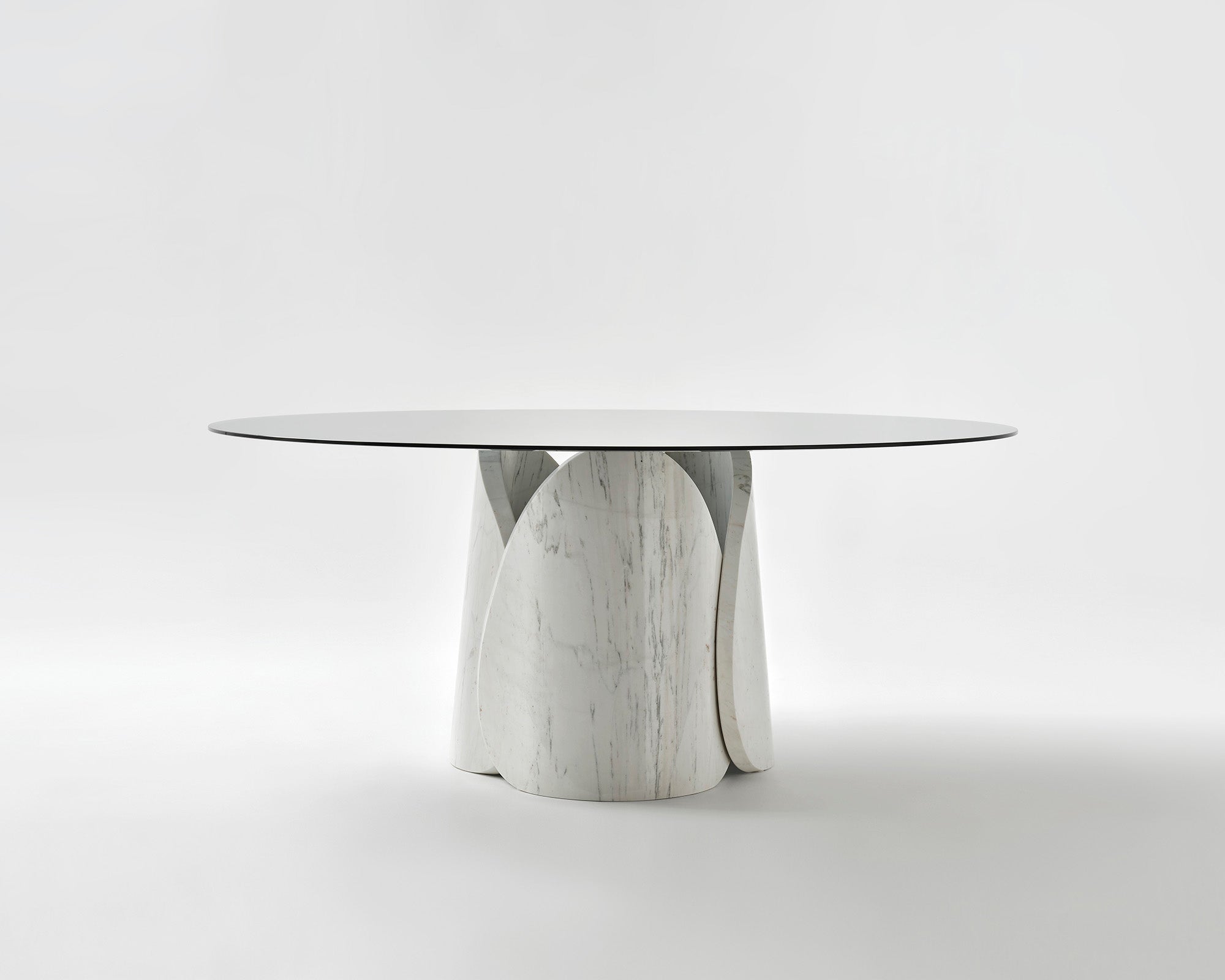 Petalo Round Table - Palissandro Argento