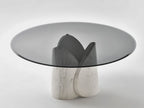 Petalo Round Table - Palissandro Argento