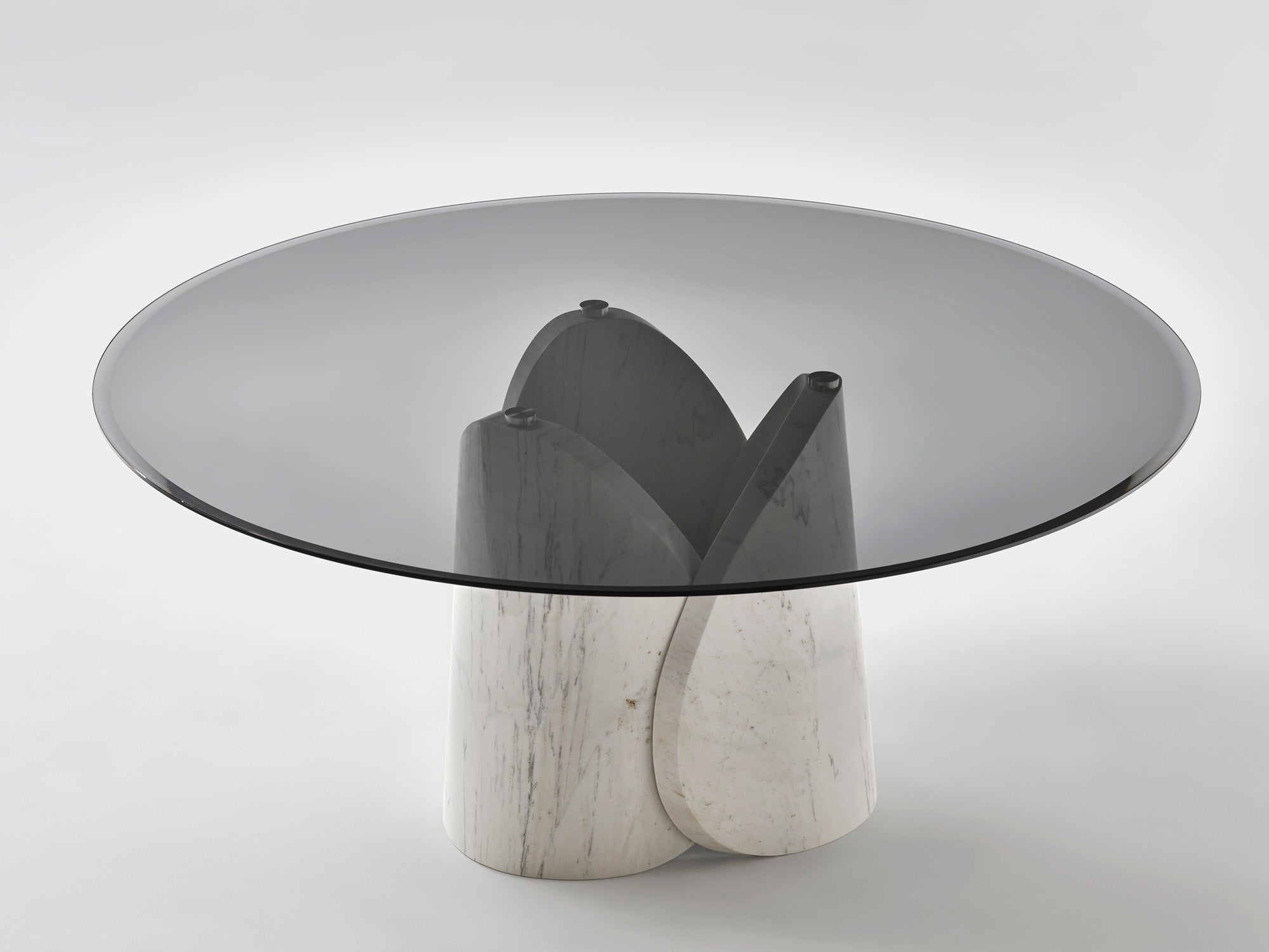 Petalo Round Table - Palissandro Argento