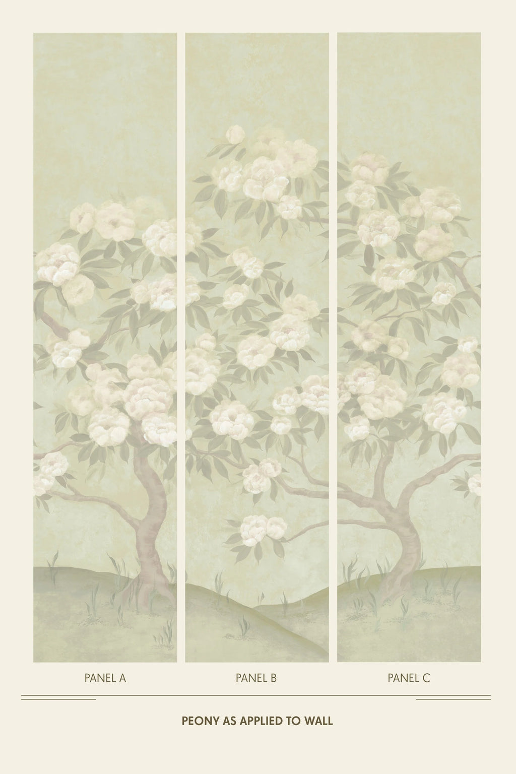 Peony Wallpaper - Hedgerow Haze