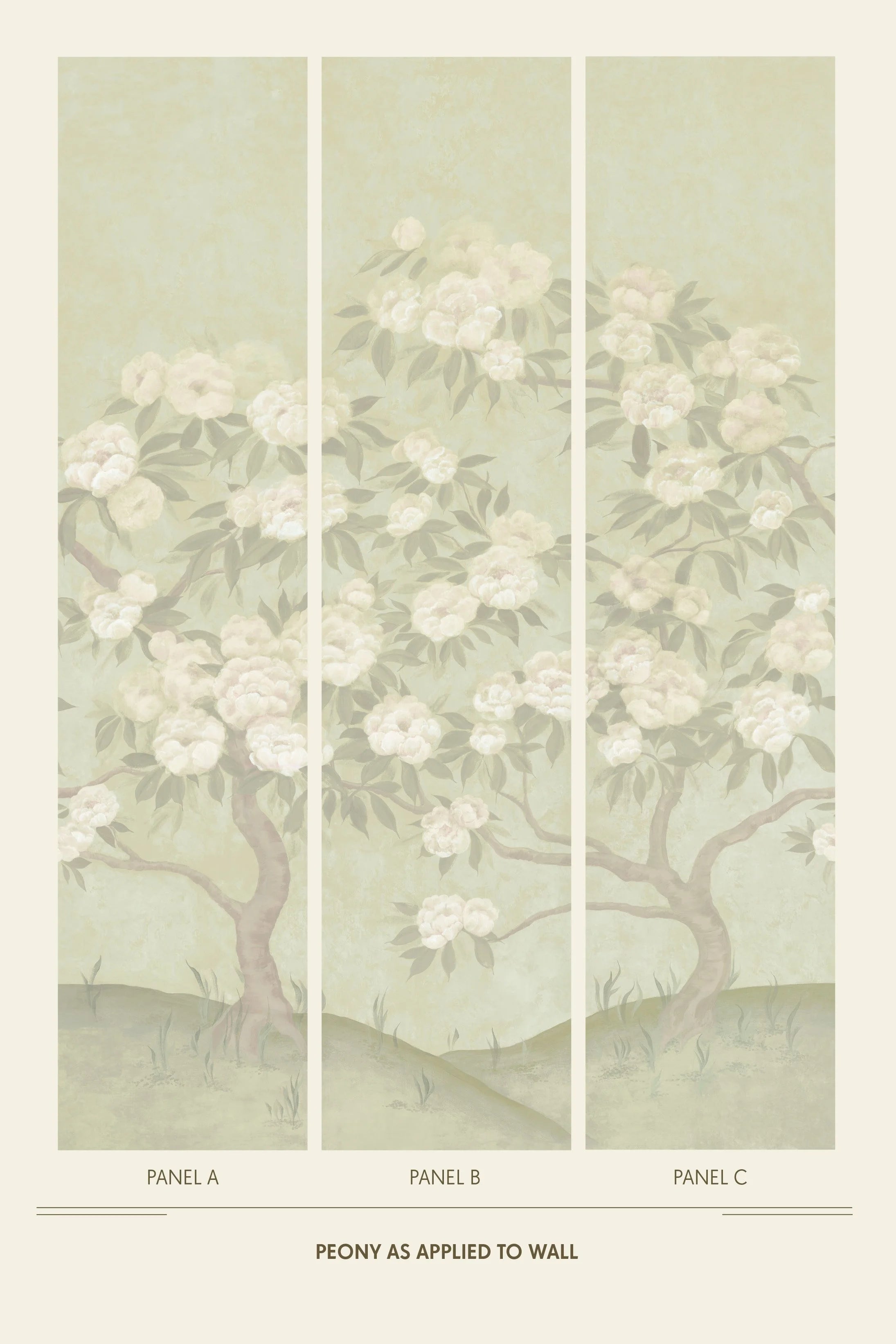 Peony Wallpaper - Hedgerow Haze