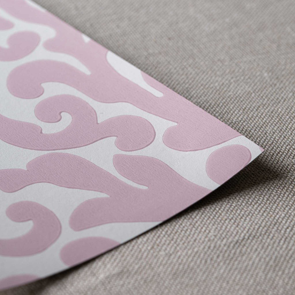 Filigree Wallpaper in Rose Pink