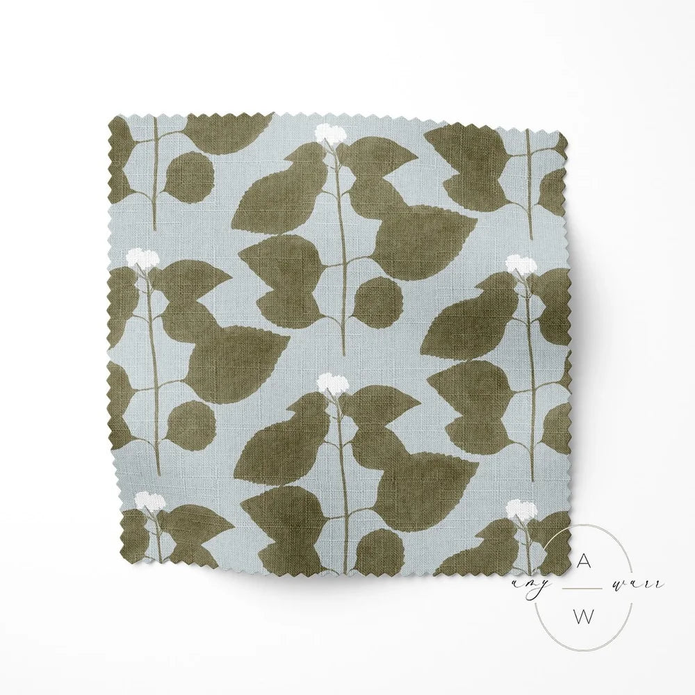 VERBENA — Watercolor Botanical Block Print