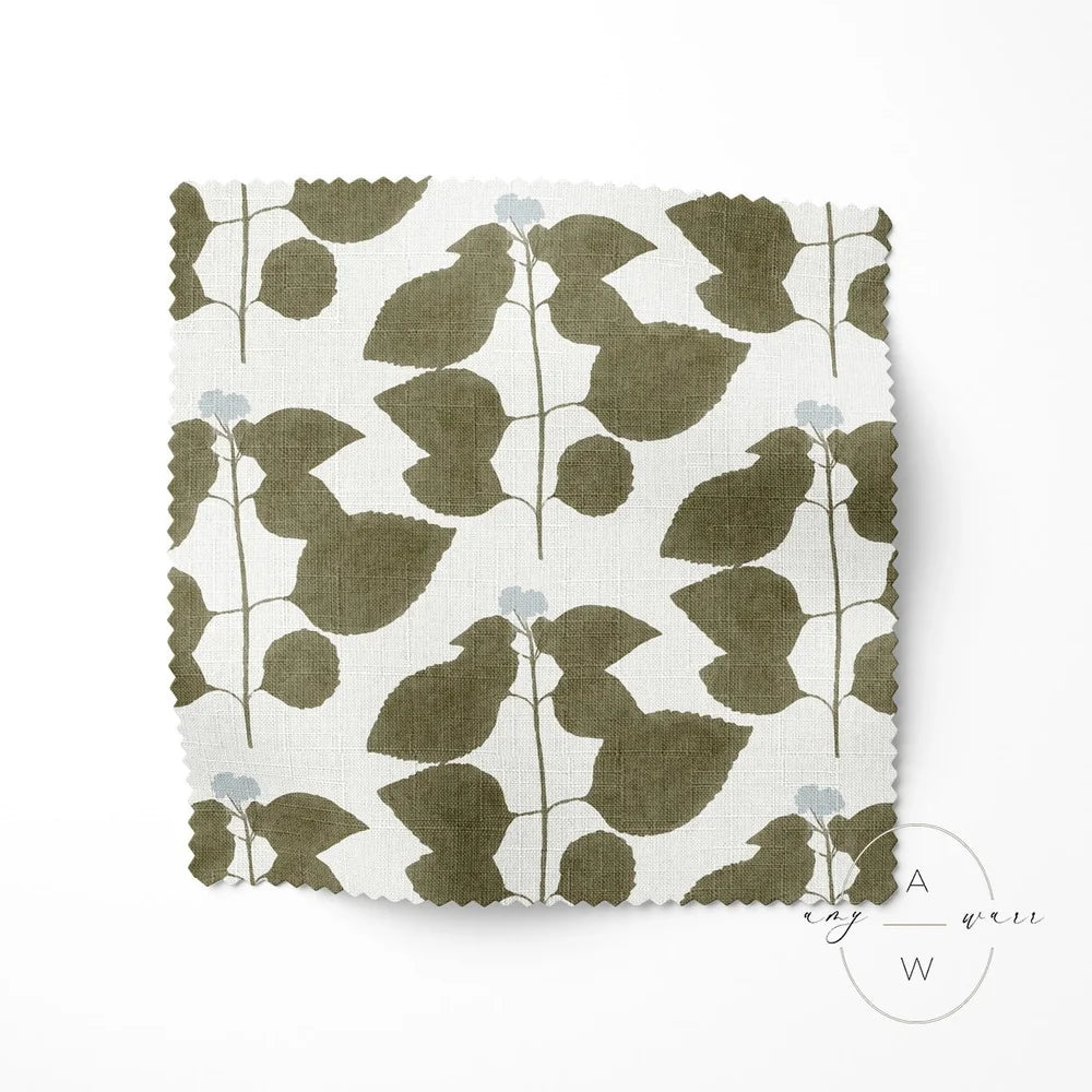 VERBENA — Watercolor Botanical Block Print