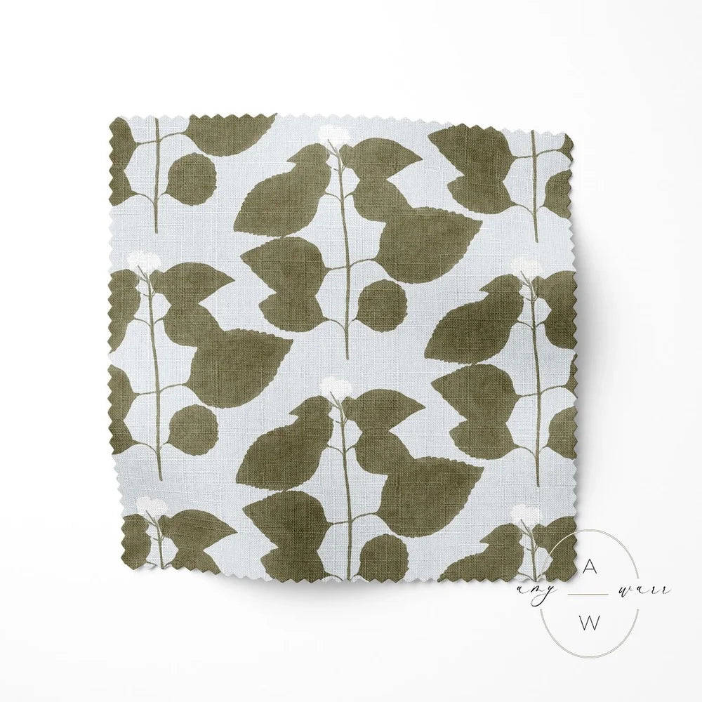 VERBENA — Watercolor Botanical Block Print