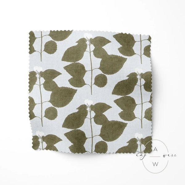 VERBENA — Watercolor Botanical Block Print