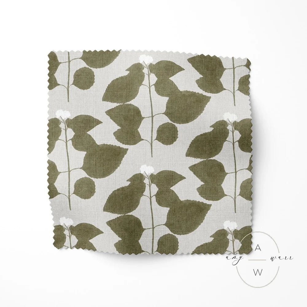 VERBENA — Watercolor Botanical Block Print