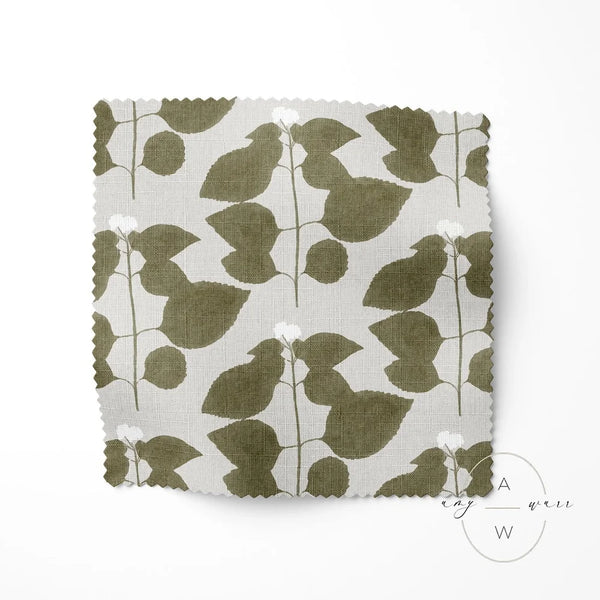 VERBENA — Watercolor Botanical Block Print