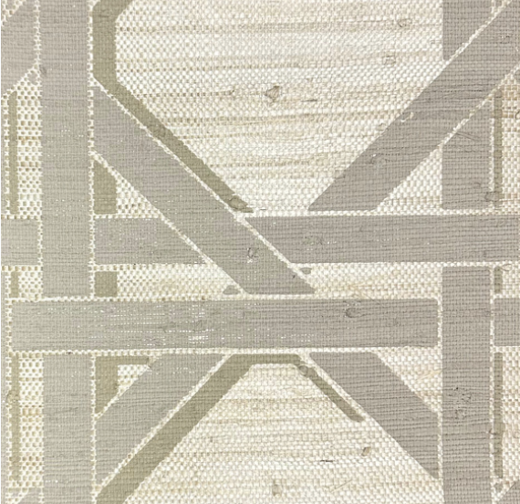 Boca Grand on Grasscloth Wallpaper