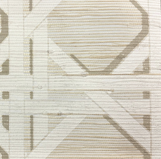 Boca Grand on Grasscloth Wallpaper
