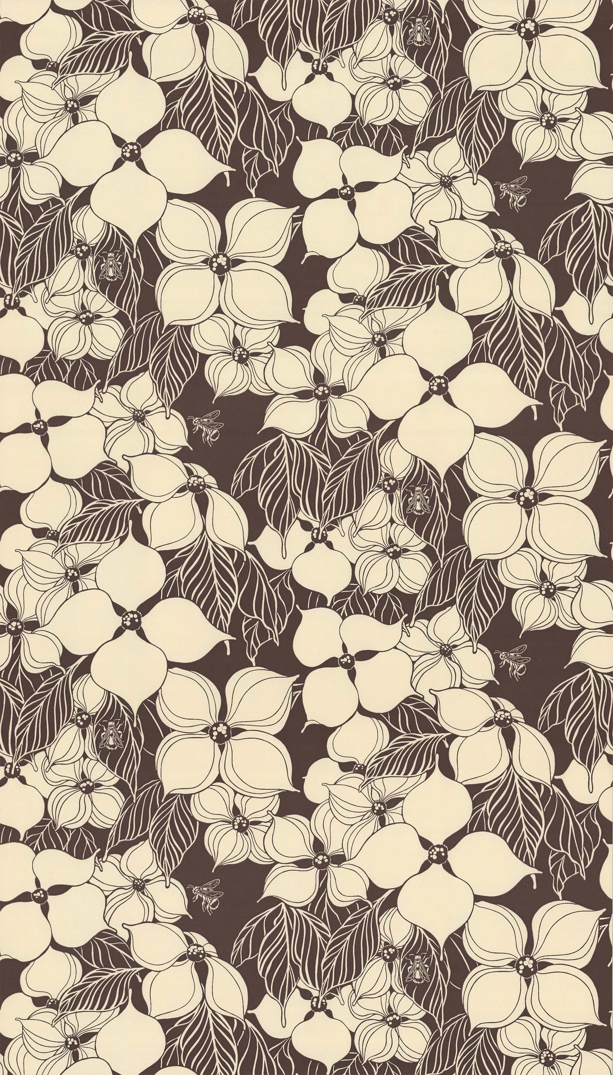 Dogwood Wallpaper - Mahogany