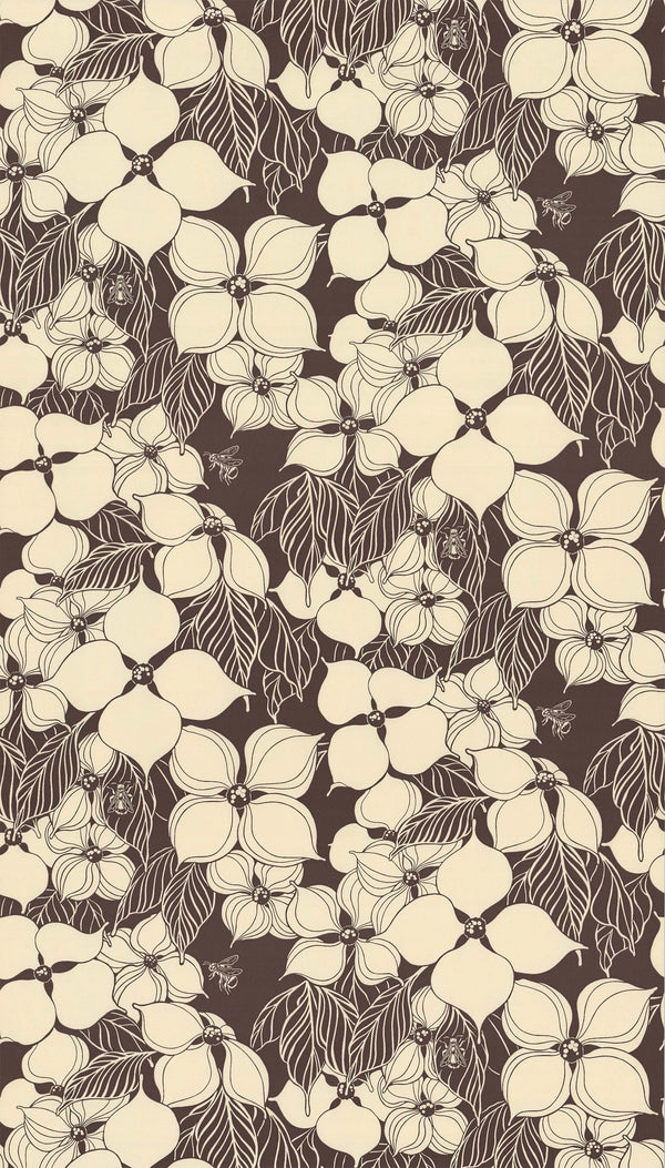 Dogwood Wallpaper - Mahogany