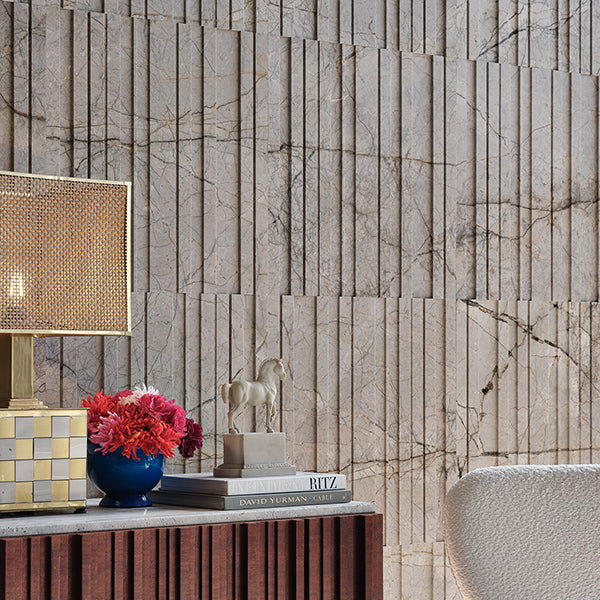 Barcode Zero Marble Wallcovering