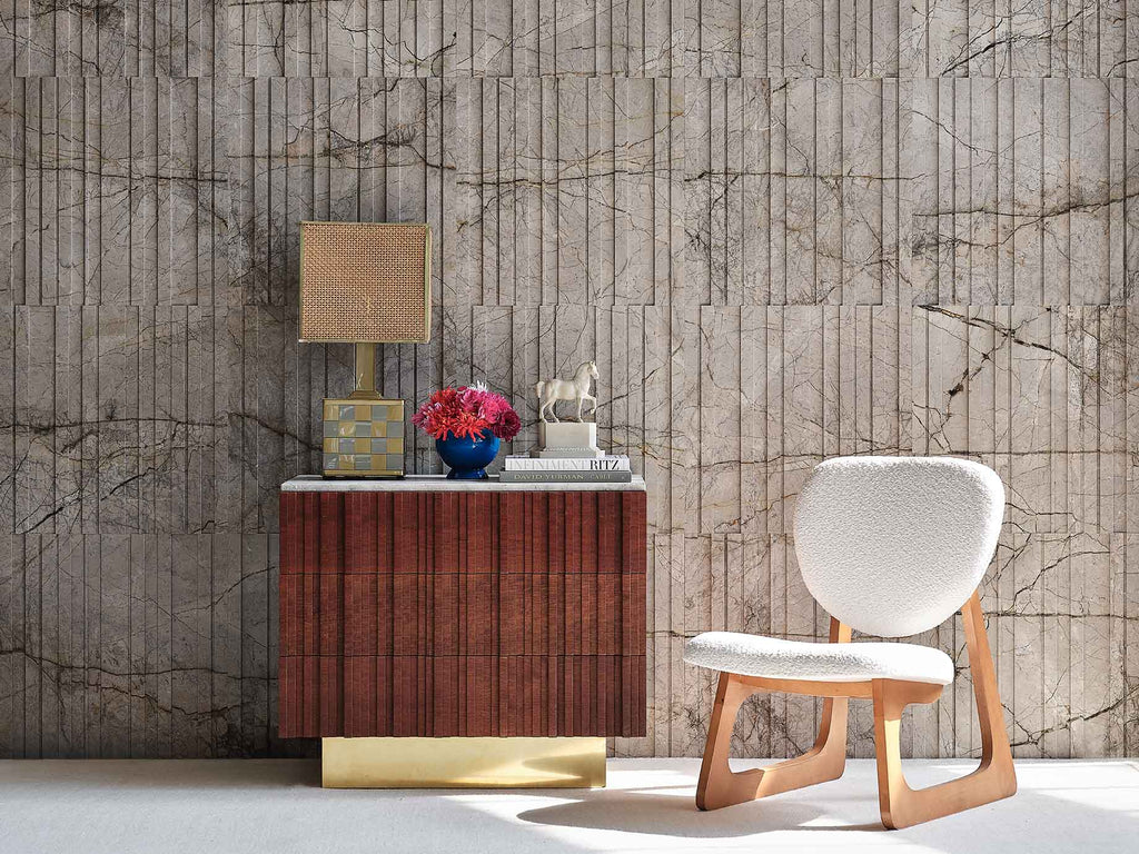 Barcode Zero Marble Wallcovering