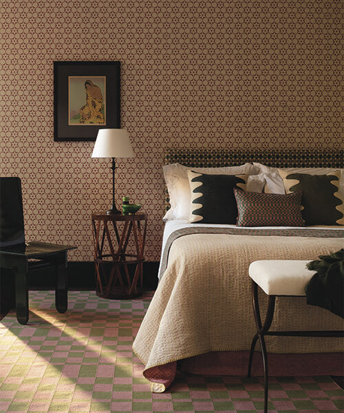 Flower Stencil Wallpaper
