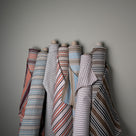 Mid-weight Organic Cotton, Ticking Aqua Brown